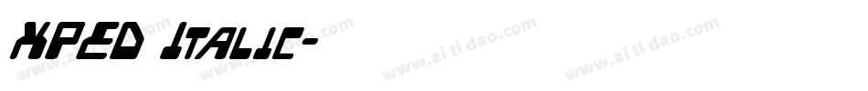XPED Italic字体转换